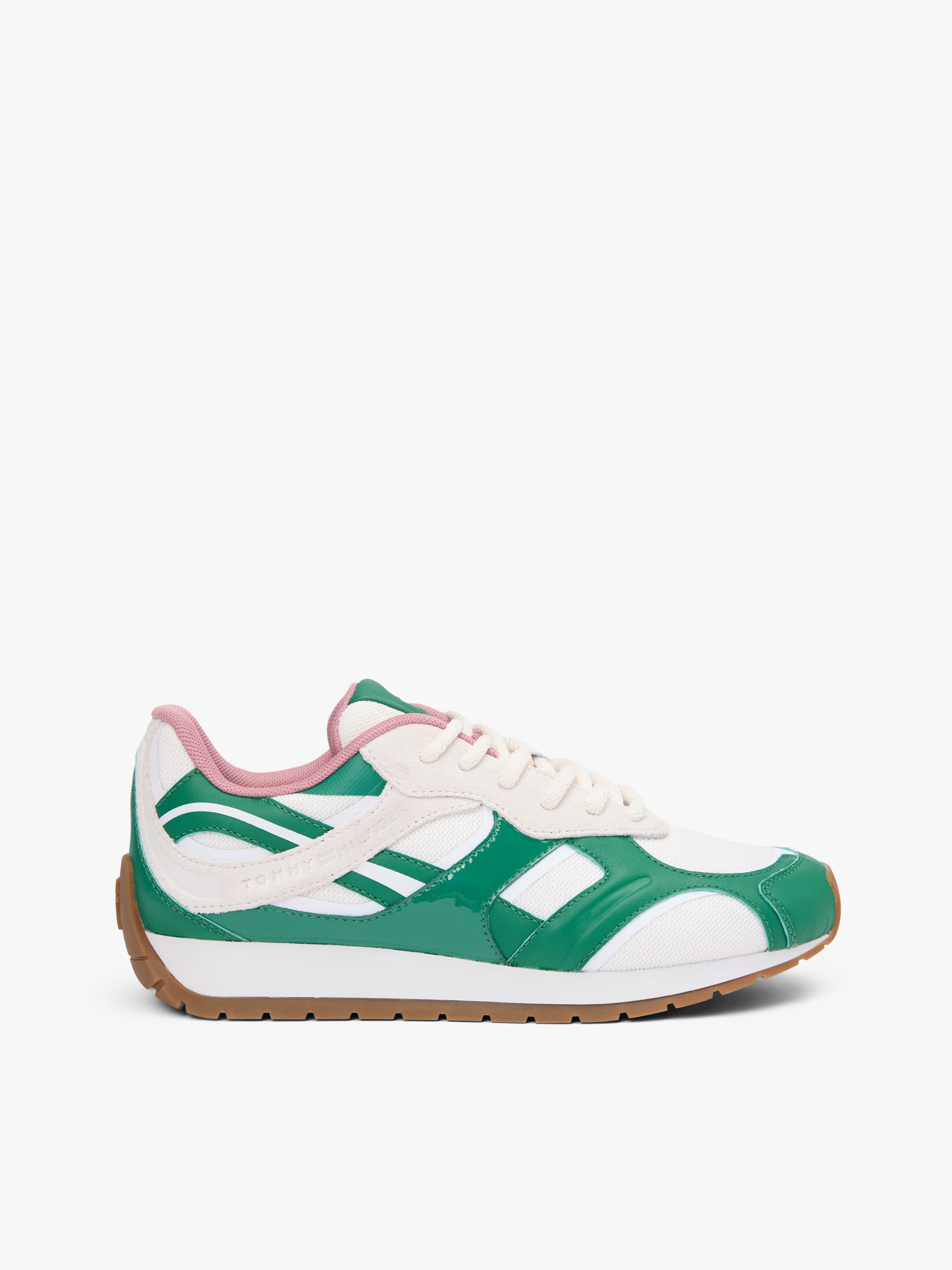 TH Monogram Leather Mixed Texture Trainers