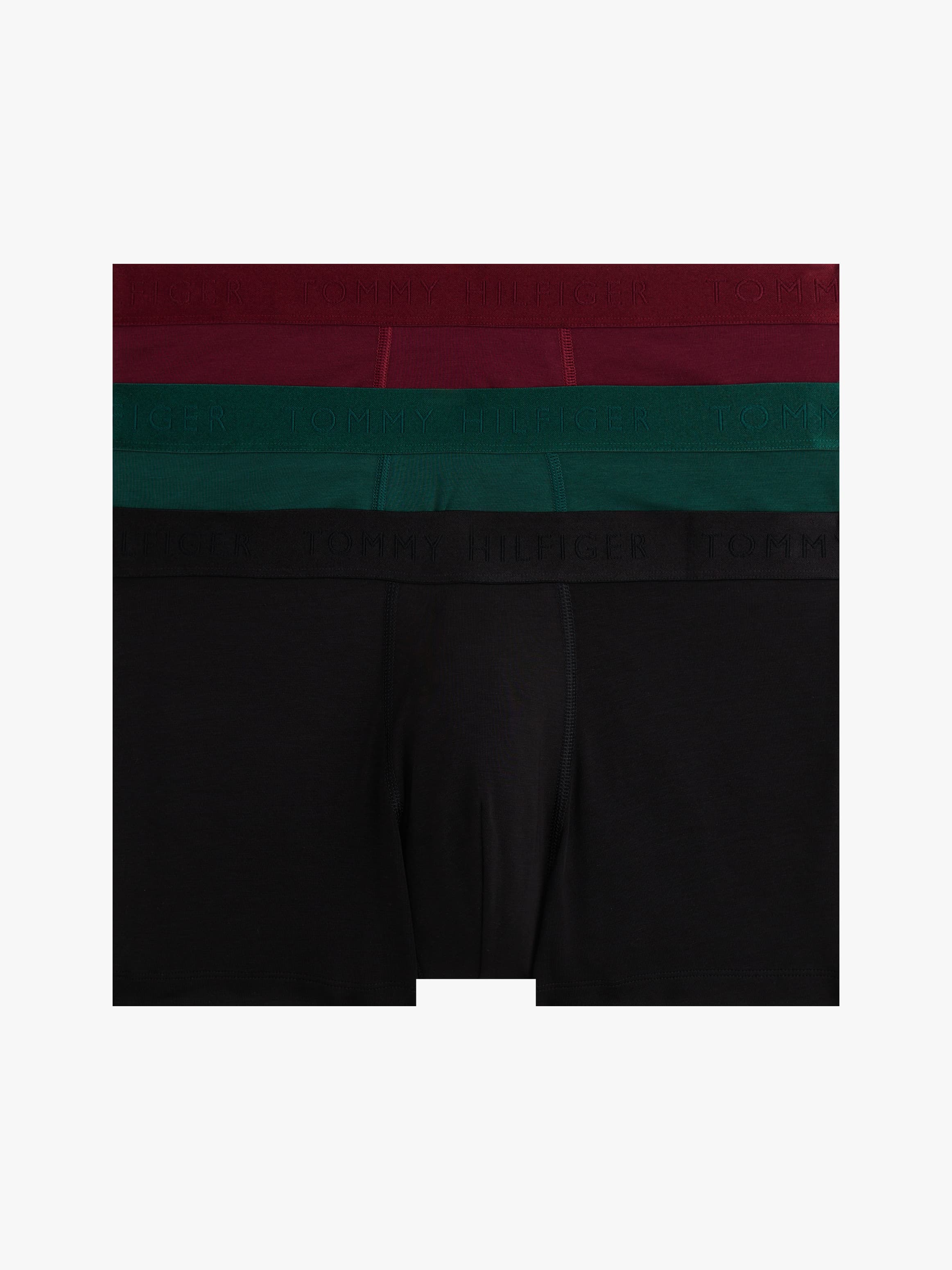 طقم 3 بوكسر بخصر مطاطي ولون موحد