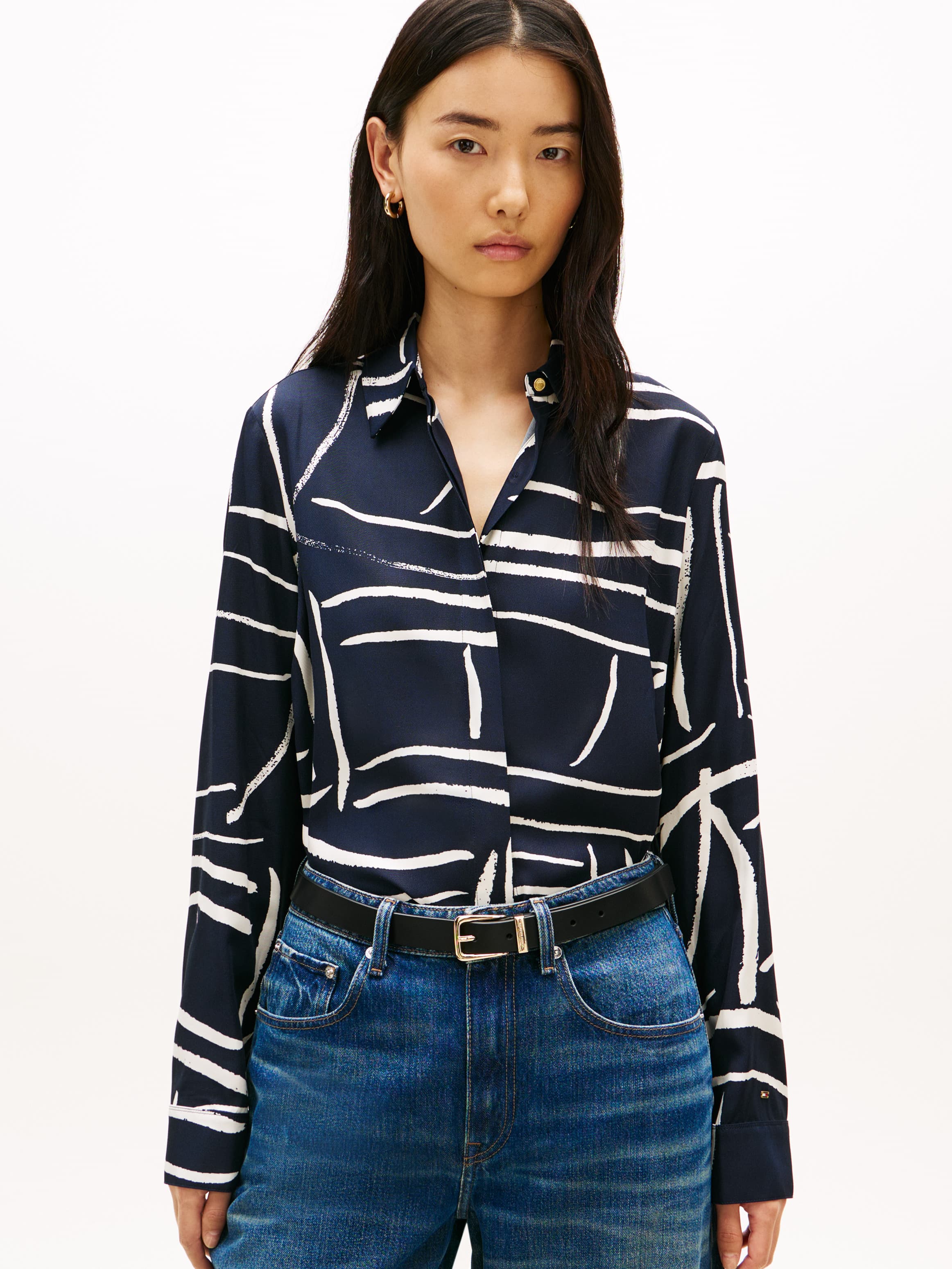 Regular Fit Gold-Tone Button Shirt
