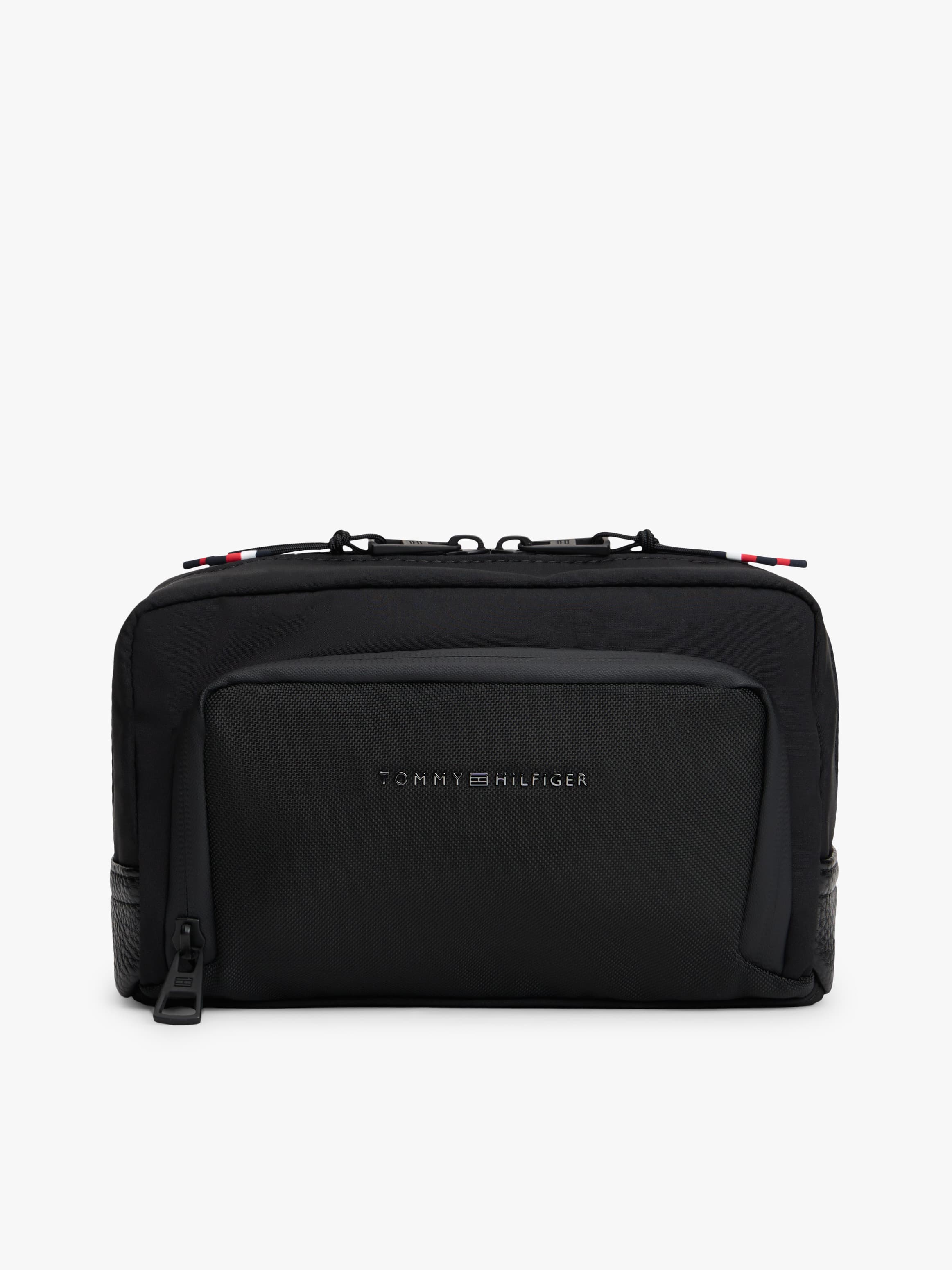 Metal Logo Textile Washbag