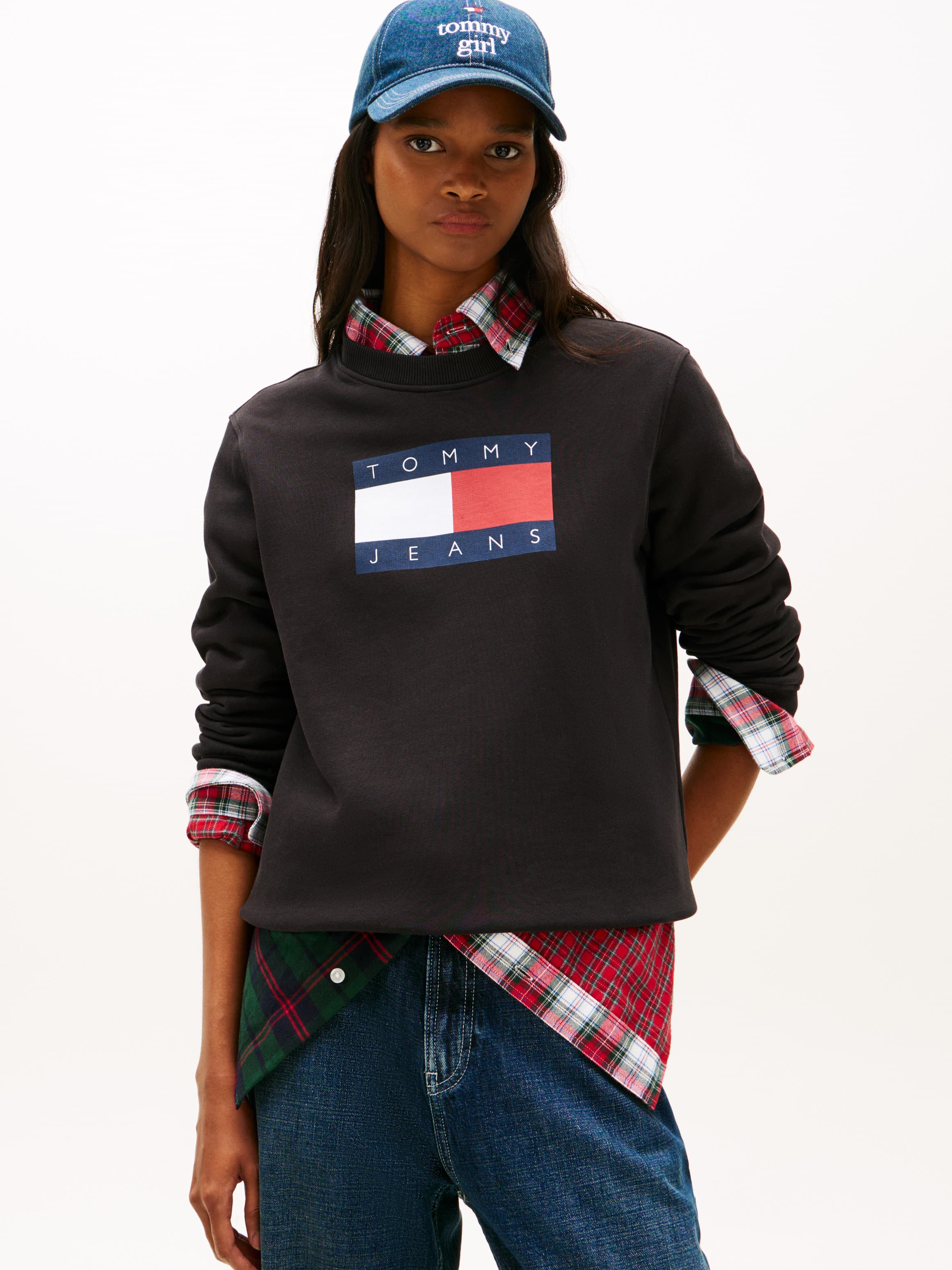 Tonal Tommy Flag Sweatshirt